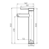 Смеситель Dorff Logic D3002102SS New для раковины, нержавеющая сталь