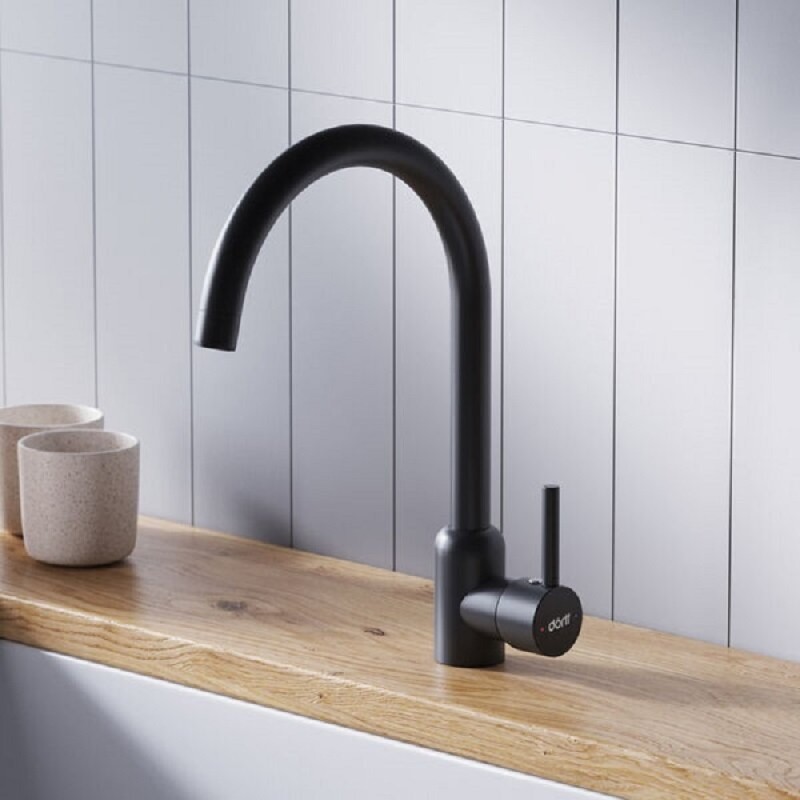 Смеситель для кухни Dorff Logic D3007022, черный матовый