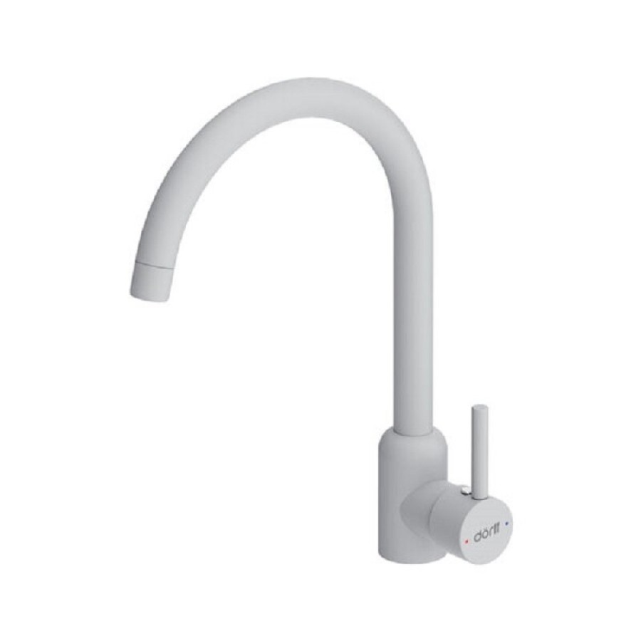 Смеситель для кухни Dorff Logic D3007033, белый матовый