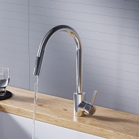 Смеситель для кухни Dorff Logic D3007500, с выдвижным изливом, хром глянцевый