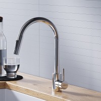 Смеситель для кухни Dorff Logic D3007500, с выдвижным изливом, хром глянцевый