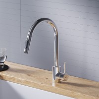 Смеситель для кухни Dorff Logic D3007500, с выдвижным изливом, хром глянцевый