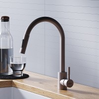 Смеситель для кухни Dorff Logic D3007511, с выдвижным изливом, сатин матовый