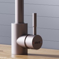 Смеситель для кухни Dorff Logic D3007511, с выдвижным изливом, сатин матовый
