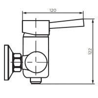 Смеситель Dorff D3020000SS Logic new для душа, из нержавеющей стали