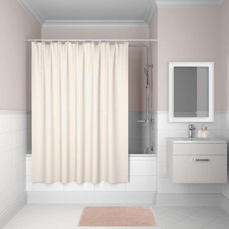 Штора для ванной комнаты Iddis Decor D30P218i11 180 x 200 см, полиэстер, розовый