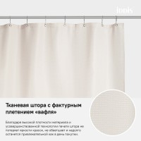Штора для ванной комнаты Iddis Decor D30P218i11 180 x 200 см, полиэстер, розовый