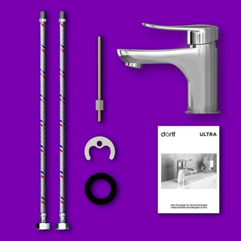 Смеситель Dorff Ultra D5002100 для раковины, хром