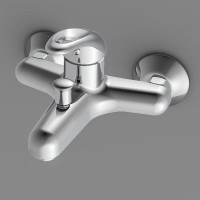 Полимерный смеситель Dorff Comfort D8010000, для ванны и душа, хром