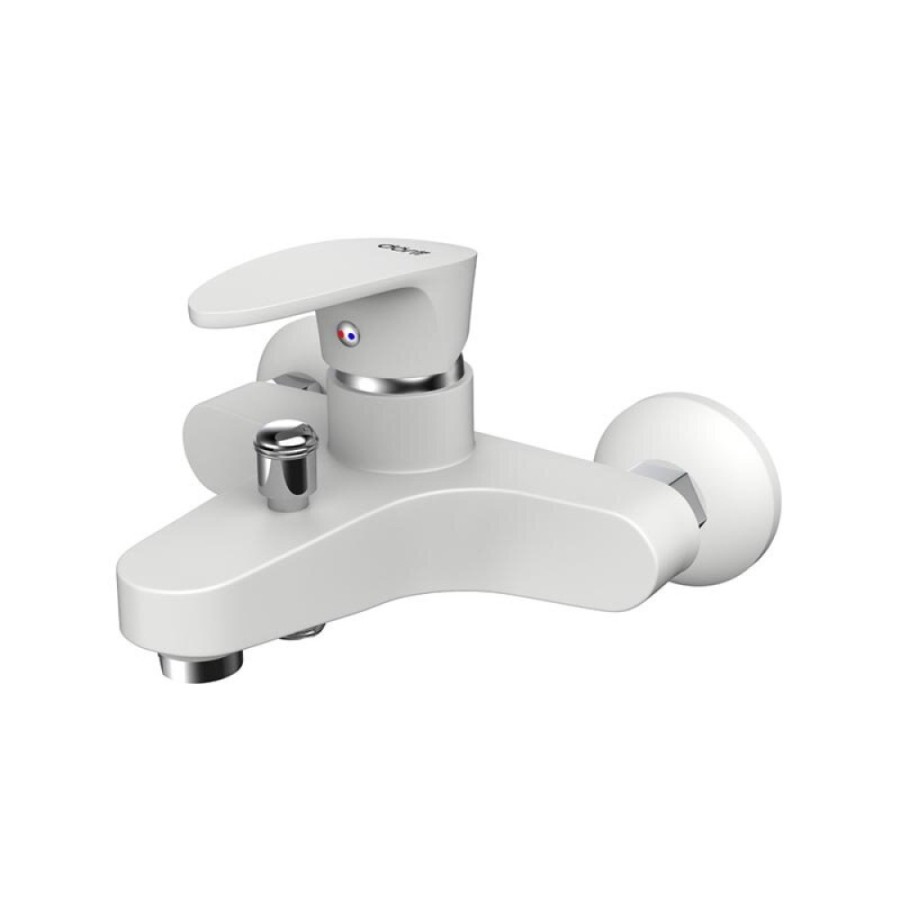 Смеситель для ванны и душа Dorff Alpha, D9010000WH, белый