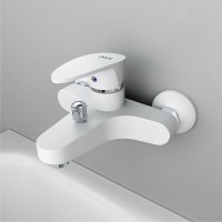 Смеситель для ванны и душа Dorff Alpha, D9010000WH, белый