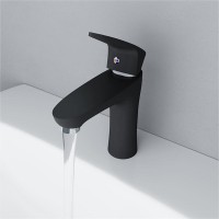 Смеситель для раковины Dorff Alpha D9021000BL, черный