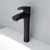 Смеситель для раковины Dorff Alpha высокий, D9022000BL, черный