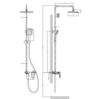 Душевая система D&K Venice Gondola DA1023701B14, хром