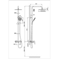 Душевая система D&K Reisling Rhein DA1273701B03, хром