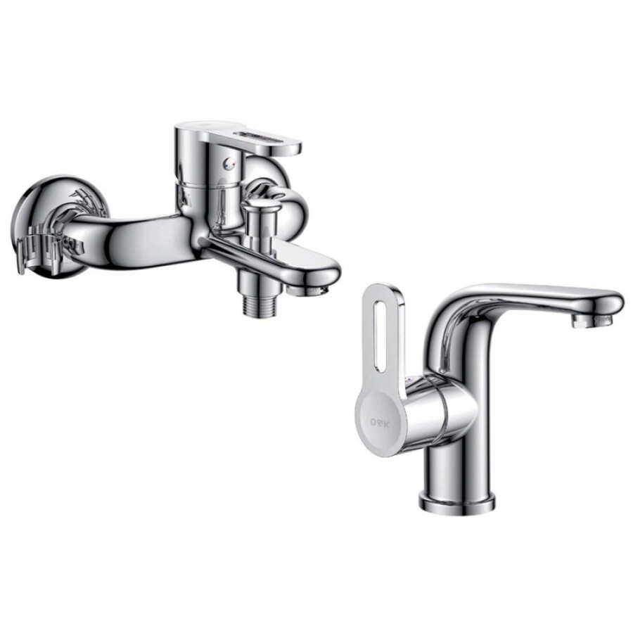 Комплект смесителей D&K Paulinus Rhein DA1350001SET, хром