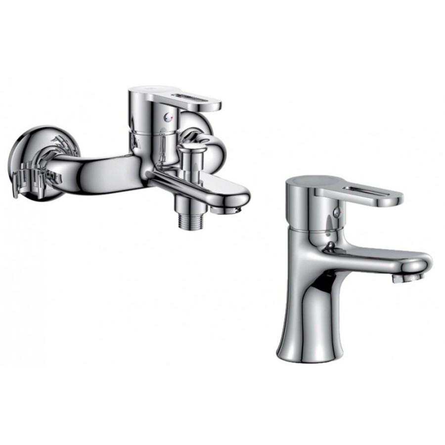 Комплект смесителей D&K Paulinus Rhein DA1350002SET, хром