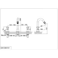 Смеситель для раковины D&K Hessen.Grimm DA1384101, хром