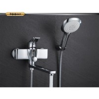 Смеситель D&K Berlin Freie DA1433301 с душевым гарнитуром, хром