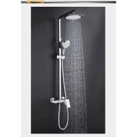 Душевая система D&K Berlin Steinbeis DA1433716A02, с изливом, белый/хром