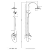 Душевая система D&K Rhein Schiller DA1463701C09, хром