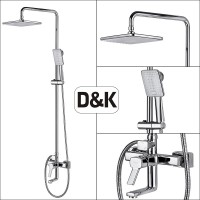 Душевая система D&K Rhein.Dusseldorf DA1493741B14, с изливом, цвет хром