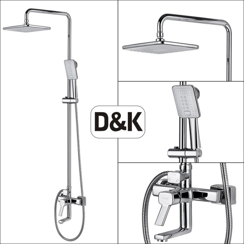 Душевая система D&K Rhein.Dusseldorf DA1493741B14, с изливом, цвет хром