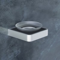 Мыльница Damixa Jupiter DA7734200, хром, черный матовый