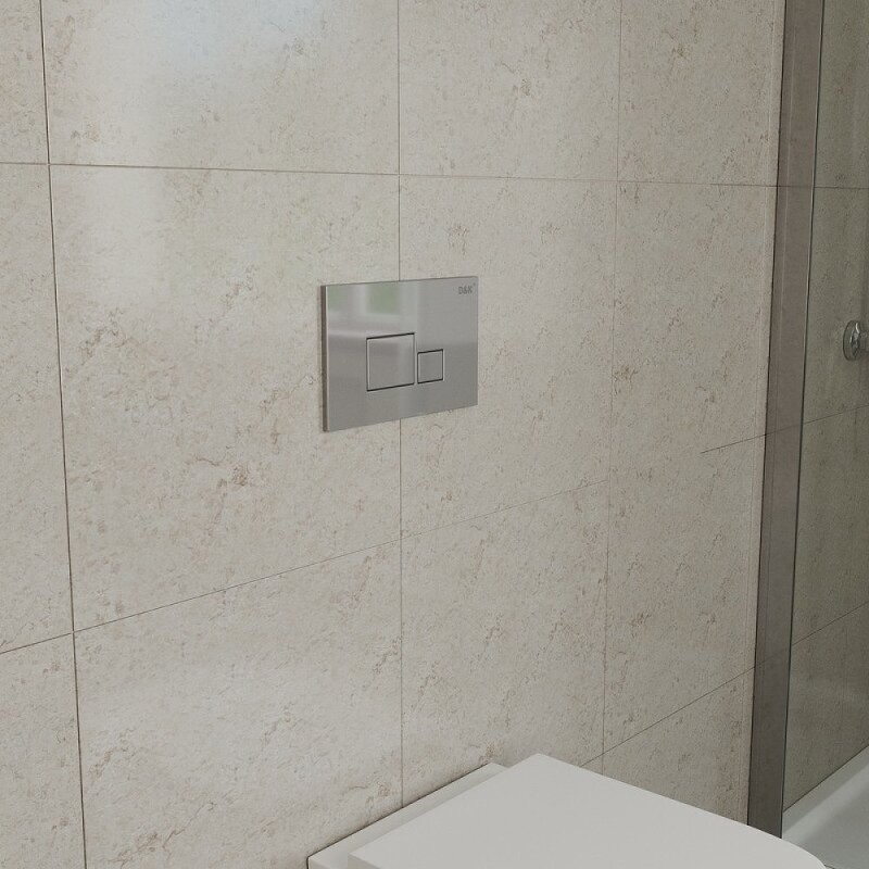 Клавиша смыва D&K Quadro DB1519001, цвет хром