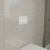 Клавиша смыва D&K Quadro DB1519016, цвет белый