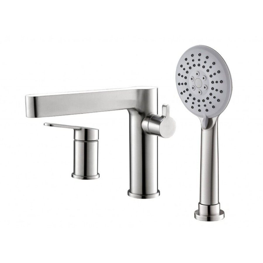 Смеситель на борт ванны BelBagno Delta DEL-BVD3-IN, сатин