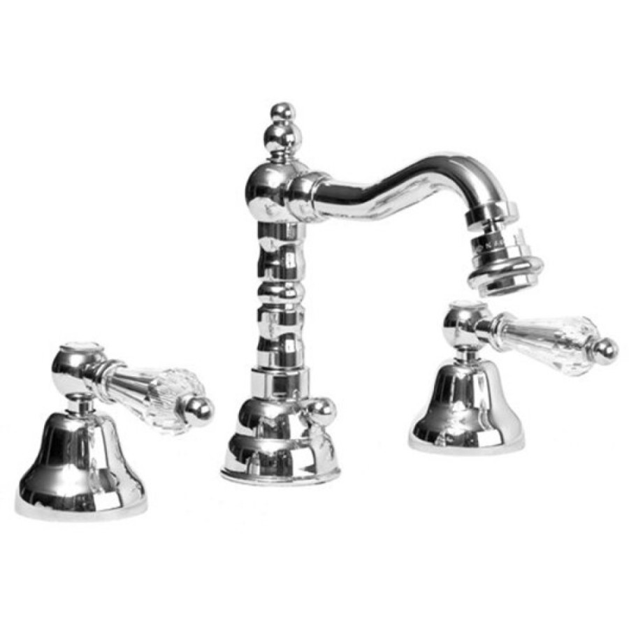 Смеситель Cezares DIAMOND-BBS2-01-Sw для биде, хром, ручки Swarovski