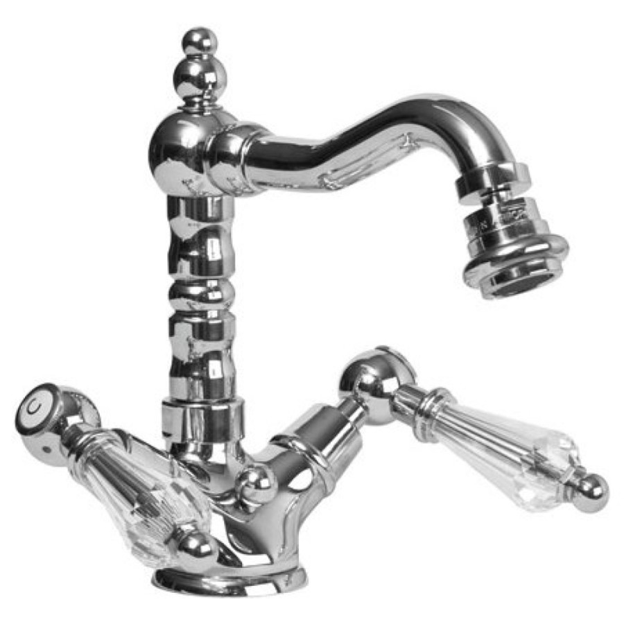 Смеситель Cezares DIAMOND-BS2-01-Sw, хром, ручки Swarovski