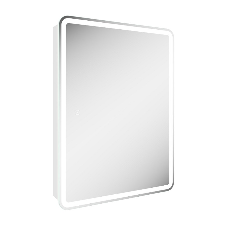 Зеркальный шкаф Sancos Diva DIV600, 60 см, с LED подсветкой, выключатель сенсорный, белый