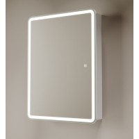 Зеркальный шкаф Sancos Diva DIV600, 60 см, с LED подсветкой, выключатель сенсорный, белый