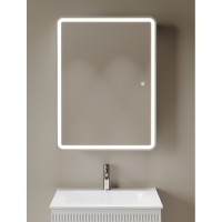 Зеркальный шкаф Sancos Diva DIV600, 60 см, с LED подсветкой, выключатель сенсорный, белый
