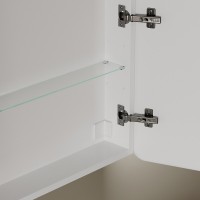 Зеркальный шкаф Sancos Diva DIV600, 60 см, с LED подсветкой, выключатель сенсорный, белый