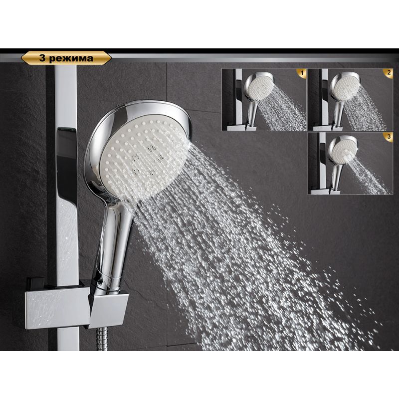 Душевая стойка D&K Berlin Freie DA1433701A01 хром