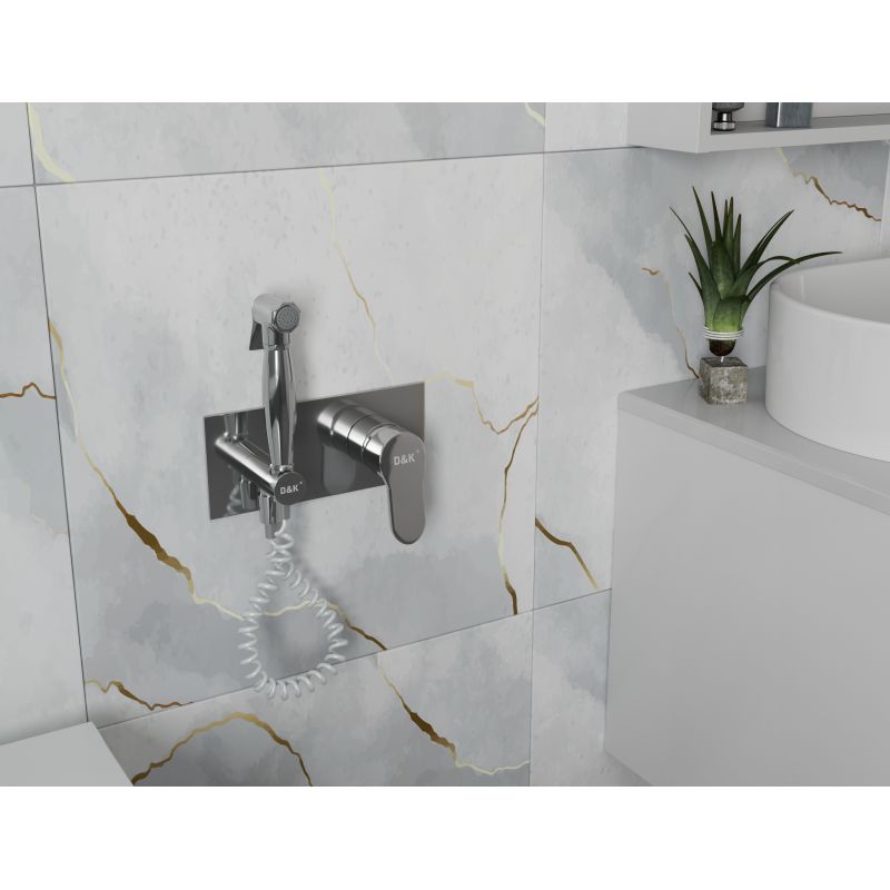Гигиенический душ D&K Rhein Marx DA1394501 со смесителем, С ВНУТРЕННЕЙ ЧАСТЬЮ