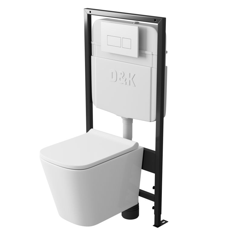 Инсталляция D&K Berlin DI8055119 для унитаза без клавиши смыва