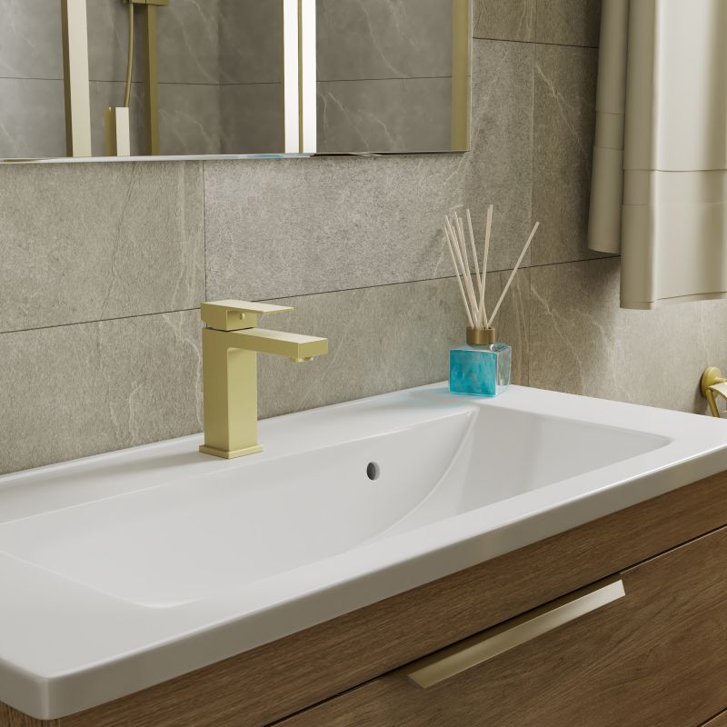 Смеситель D&K Bayern.Liszt DA1512107 матовое золото