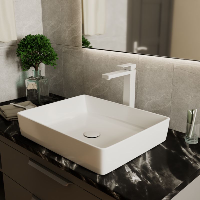 Смеситель D&K Bayern.Liszt DA1512008 матовый белый