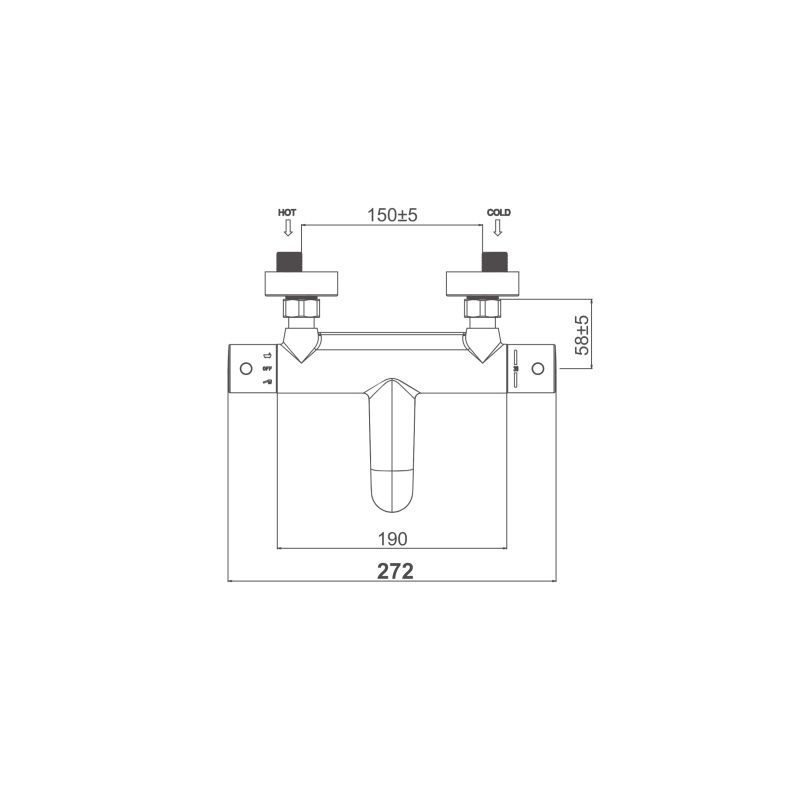 Смеситель для ванны DK Bayern Potsdam DA2123201