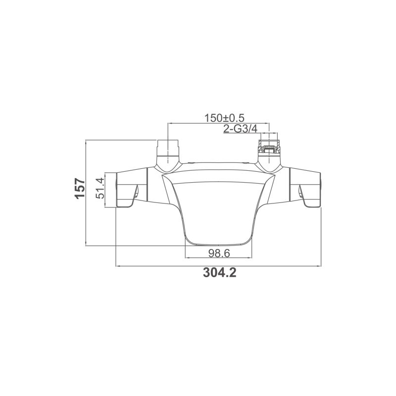 Смеситель для ванны DK Bayern Potsdam DA2143201