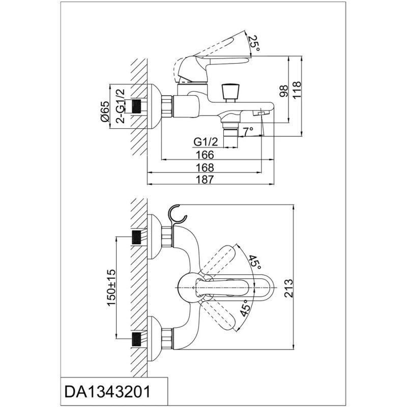Комплект смесителей D&K Rhein.Ambrosius DA1340002SET