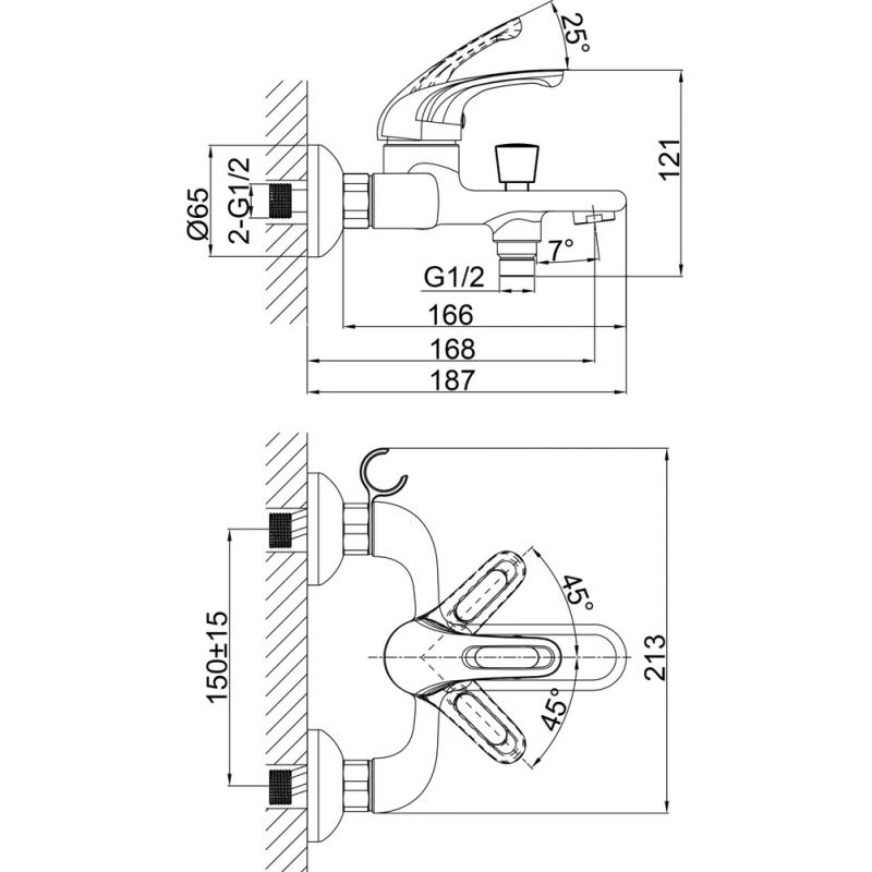 Комплект смесителей D&K Rhein.Ambrosius DA1370001SET