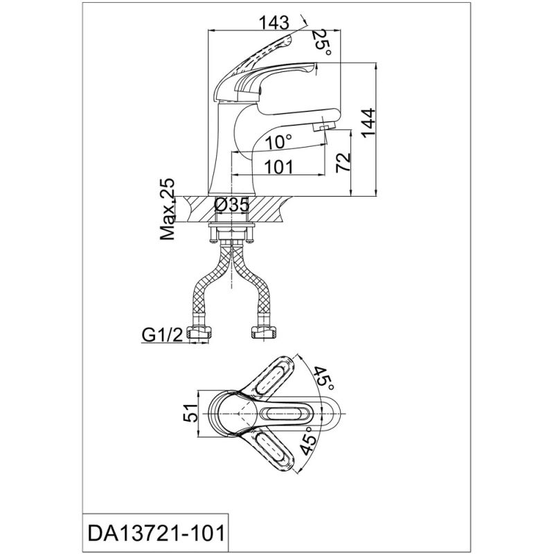 Комплект смесителей D&K Rhein.Eucharius DA1370002SET