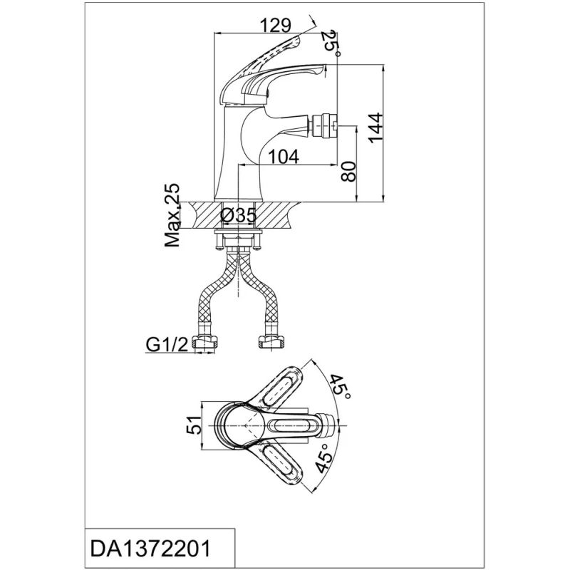 Комплект смесителей D&K Rhein.Eucharius DA1370002SET