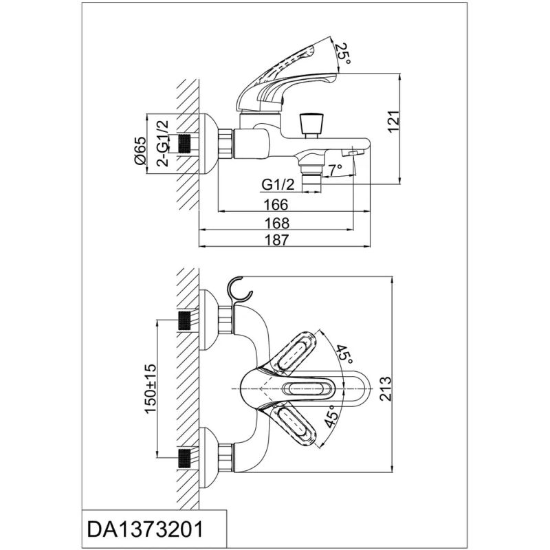 Комплект смесителей D&K Rhein.Eucharius DA1370002SET