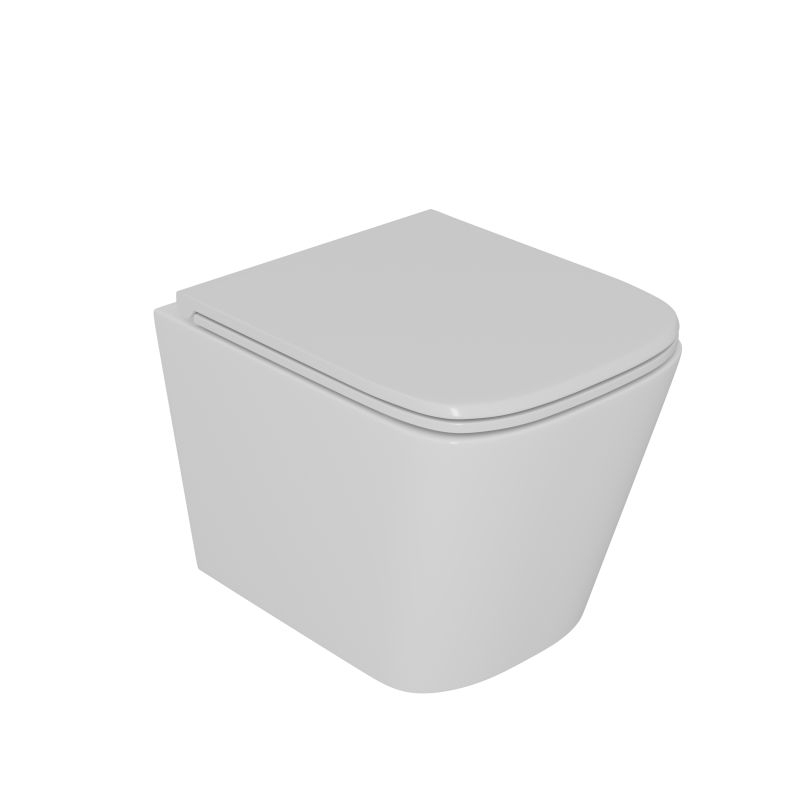 Комплект унитаза с инсталляцией D&K DS1431604 с сиденьем микролифт и клавишей смыва хром